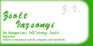 zsolt vazsonyi business card